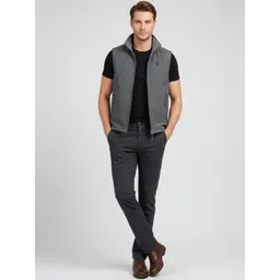 HERE&NOW Men Khaki Polyester Solid Jackets-picture-22