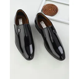 HERE&NOW Men Leather Slip On Formal Shoes-picture-20