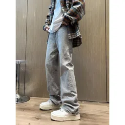 HERE&NOW Men Low Distress Light Fade Jeans-picture-23