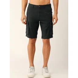 HERE&NOW Men Mid-Rise Slim Fit Cargo Shorts-picture-22
