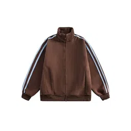 HERE&NOW Men Mock Collar Striped Casual Bomber Jacket-picture-22