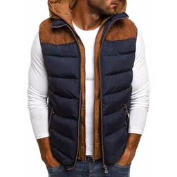 HERE&NOW Men Navy Blue Puffer Jacket-picture-19