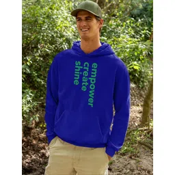 HERE&NOW Men Printed Hooded Sweatshirt-picture-17