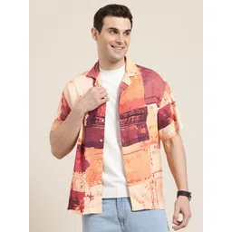 HERE&NOW Men Printed Relaxed Fit Casual Shirt-picture-41