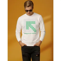 HERE&NOW Men Printed Sweatshirt image 4