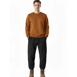 HERE&NOW Men Regular Fit Cargo Trousers-picture-34