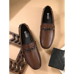 HERE&NOW Men Round Toe Slip-On Loafers image 1