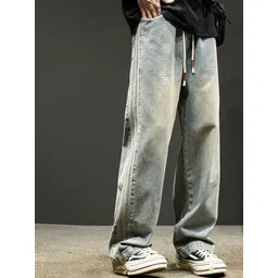 HERE&NOW Men Slash Knee Jeans-picture-22