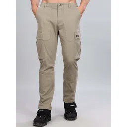 HERE&NOW Men Slim Fit Cargos Trousers-picture-37