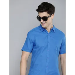 HERE&NOW Men Slim Fit Opaque Casual Shirt-picture-27