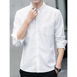 HERE&NOW Men Slim Fit Opaque Casual Shirt-picture-16