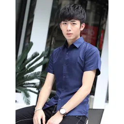 HERE&NOW Men Slim Fit Opaque Casual Shirt-picture-31