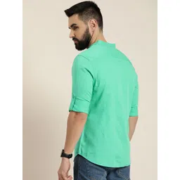 HERE&NOW Men Slim Fit Opaque Casual Shirt image 5