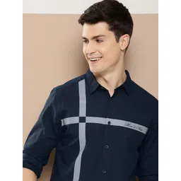 HERE&NOW Men Slim Fit Opaque Printed Casual Shirt-picture-16
