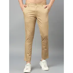 HERE&NOW Men Smart Slim Fit Trousers-picture-30