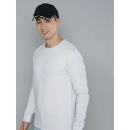 HERE&NOW Men Solid Cotton Sweatshirt-picture-17