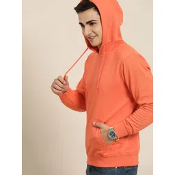 HERE&NOW Men Solid Hooded Sweatshirt-picture-29
