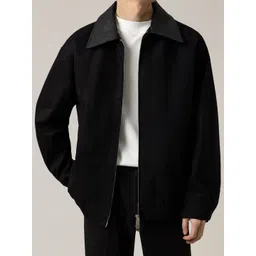 HERE&NOW Men Spread Collar Solid Casual Tailored Jacket-picture-29