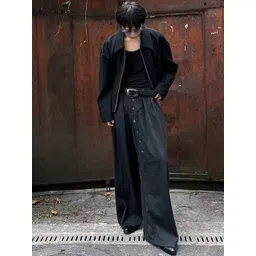 HERE&NOW Men Spread Collar Solid Casual Tailored Jacket-picture-16