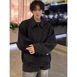 HERE&NOW Men Spread Collar Solid Casual Tailored Jacket-picture-21