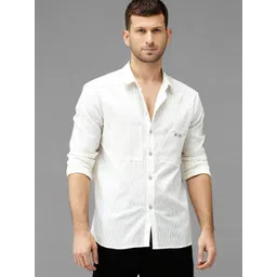 HERE&NOW Men Standard Striped Casual Shirt-picture-42