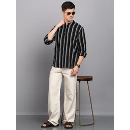 HERE&NOW Men Striped Kurta-picture-34