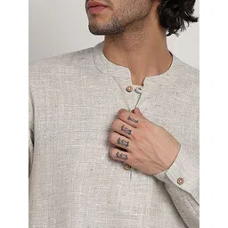 HERE&NOW Men Striped Kurta image 5