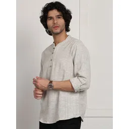 HERE&NOW Men Striped Kurta image 3