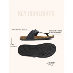 HERE&NOW Men Suede Comfort Sandals image 4