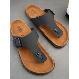 HERE&NOW Men Suede Slip-On Comfort Sandals-picture-37
