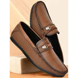 HERE&NOW Men Tan Formal Shoes-picture-35