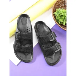 HERE&NOW Men Textured Buckles Comfort Sandals-picture-19