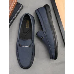 HERE&NOW Men Textured Nubuck Loafers-picture-41