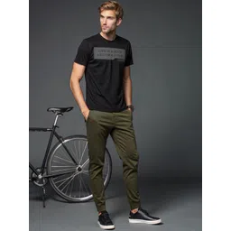 HERE&NOW Men Typography Printed Bio Finish T-shirt-picture-38