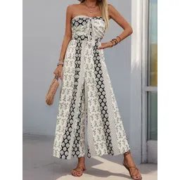 HERE&NOW Off-Shoulder Printed Culotte Jumpsuit-picture-15