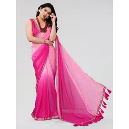 HERE&NOW Ombre Embroidered Saree-picture-38