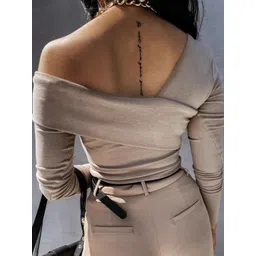 HERE&NOW One Shoulder Long Sleeves Top image 3