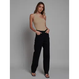 HERE&NOW One Shoulder Sleeveless Casual Bodysuit-picture-16