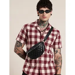 HERE&NOW Opaque Checked Casual Shirt-picture-26