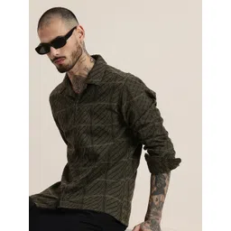 HERE&NOW Opaque Checked Casual Shirt-picture-40