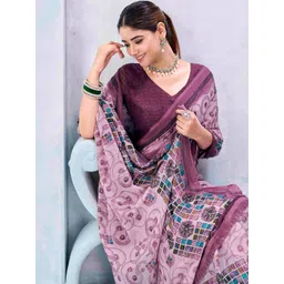 HERE&NOW Poly Georgette Saree-picture-37