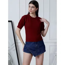 HERE&NOW Puff Sleeve Ruffles Top-picture-27