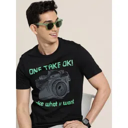 HERE&NOW Pure Cotton Graphic Printed T-Shirt-picture-28