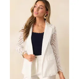 HERE&NOW Self Design Notched Napel Coats-picture-33