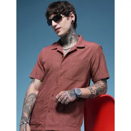 HERE&NOW Self Design Textured Shirt-picture-37