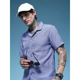 HERE&NOW Self Design Textured Shirt-picture-36