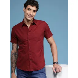 HERE&NOW Slim Fit Pure Cotton Casual Shirt-picture-22