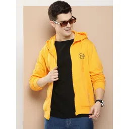 HERE&NOW Solid Hooded Front-Open Sweatshirt-picture-26