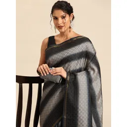 HERE&NOW Striped Ready to Wear Saree-picture-17