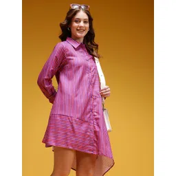 HERE&NOW Striped Shirt Dress-picture-18